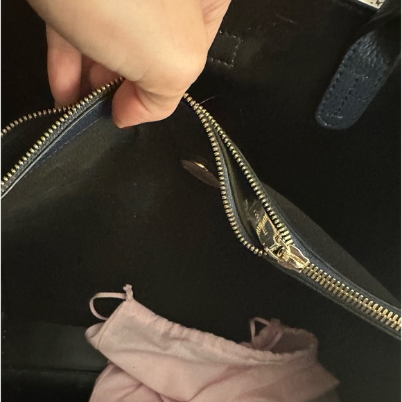 coccinelle Italian leather bag navy - Picture 6 of 6